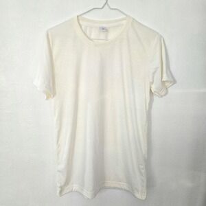 Adult unisex sublimation blank t-shirt‎ cream size small
